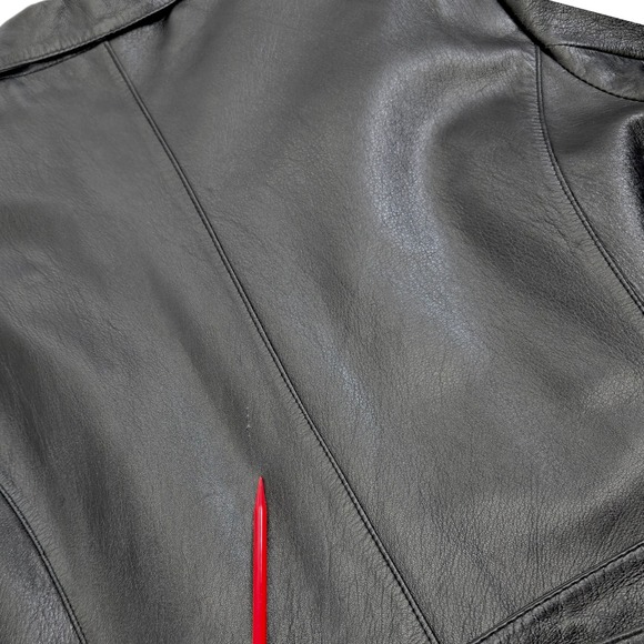 Wilsons Leather Pelle Studio Black Trench Coat Belted Thinsulate Liner M - Picture 15 of 16